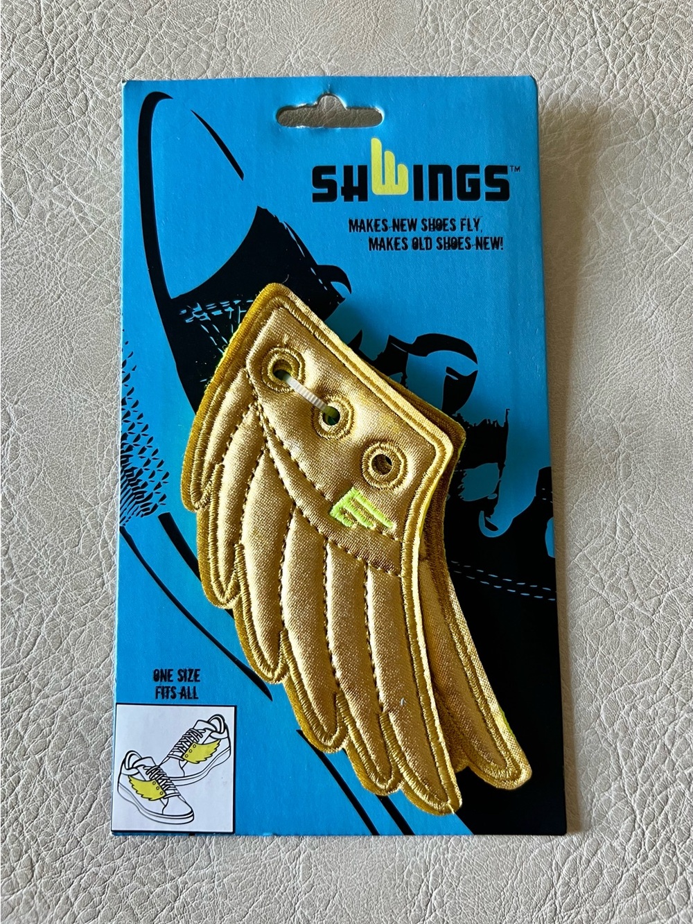 Shwings Gold Wings For Shoes / Sneaker Novelty Accessories - One Size Fits All